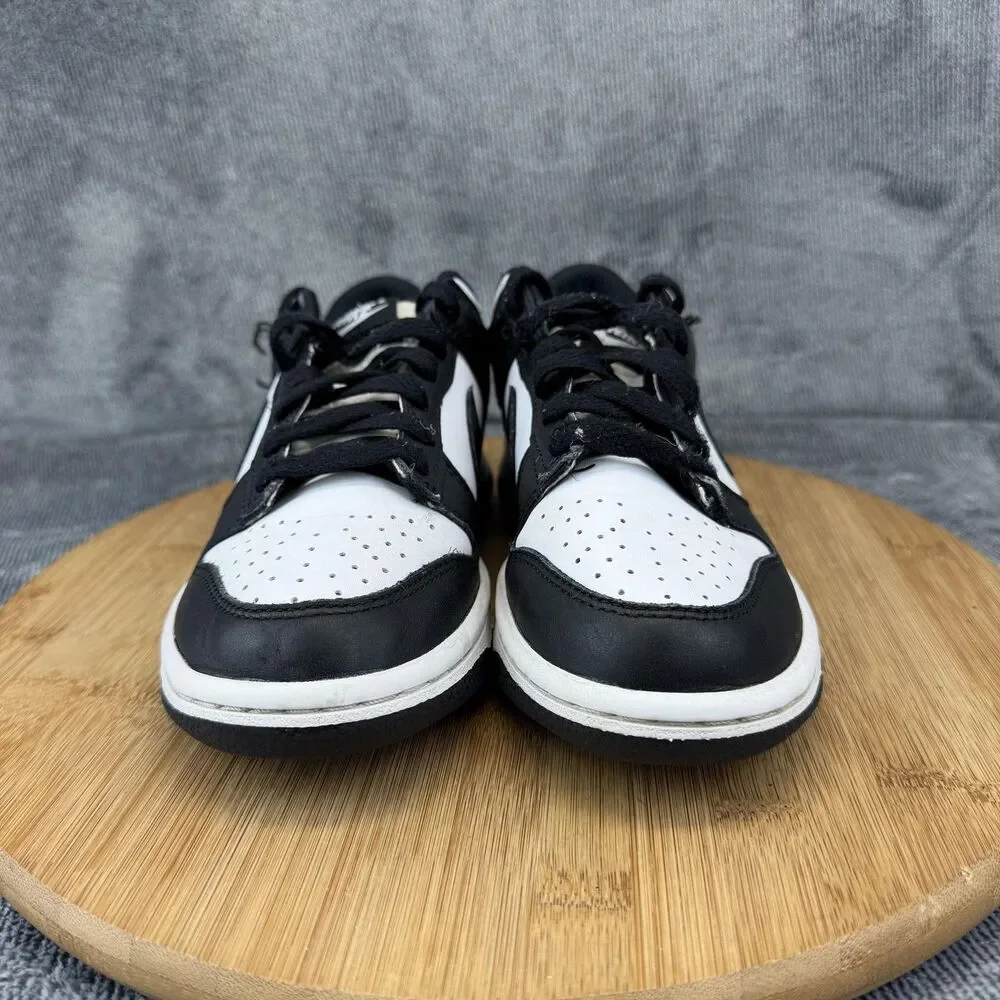 Nike Dunk Low Shoes Boys Size 4Y Black White Basketball Sneakers CW1590-100